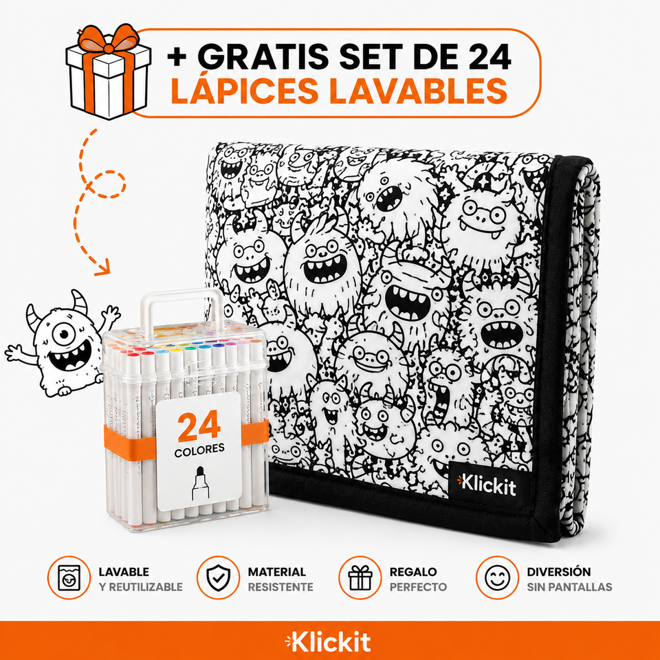 ColorBlanket™ | Manta para Colorear Lavable + 24 Marcadores GRATIS 🎨
