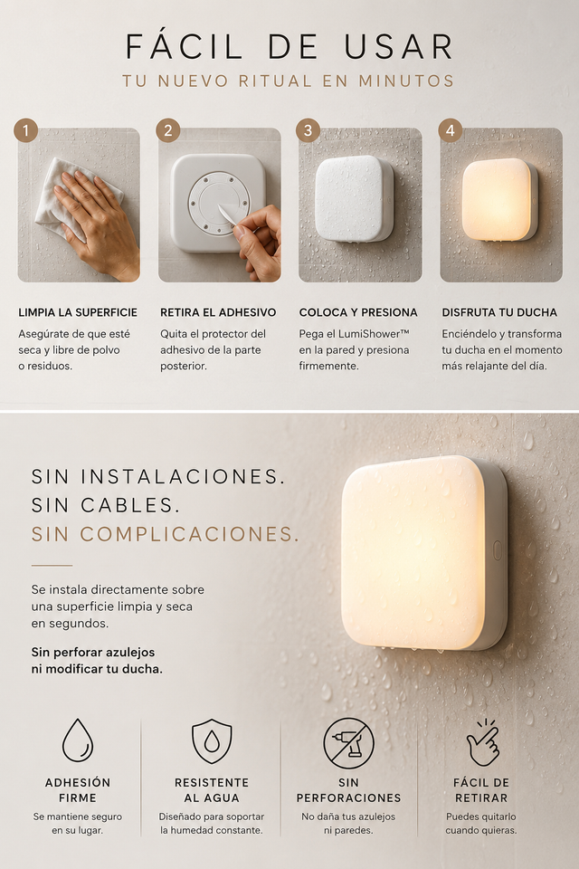 LumiShower™ | Lámpara de Ducha Relajante