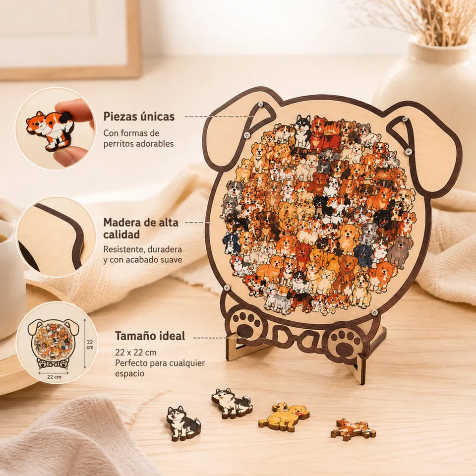 Pawzzle™ | Puzzle de Animalitos de Madera