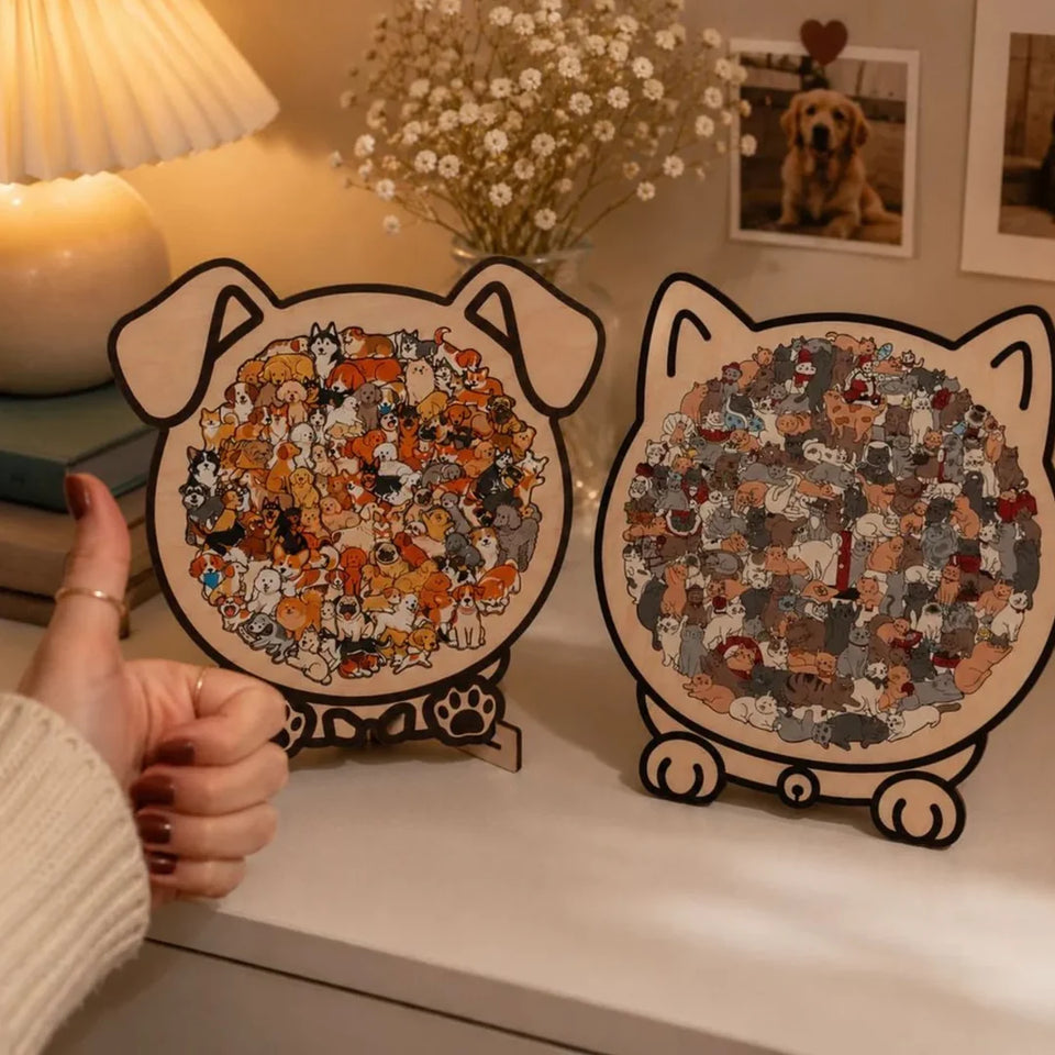 Pawzzle™ | Puzzle de Animalitos de Madera